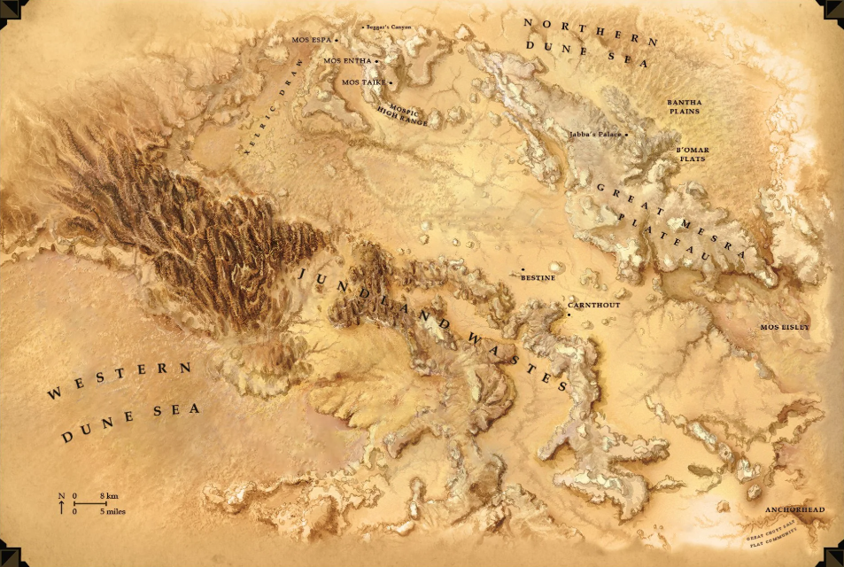 Map of Tatooine